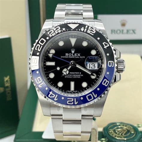 rolex gmt master ii batmann 2017 lc 100 neu|rolex batman 116710.